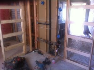 framing for design/build bathroom remodeling contractor