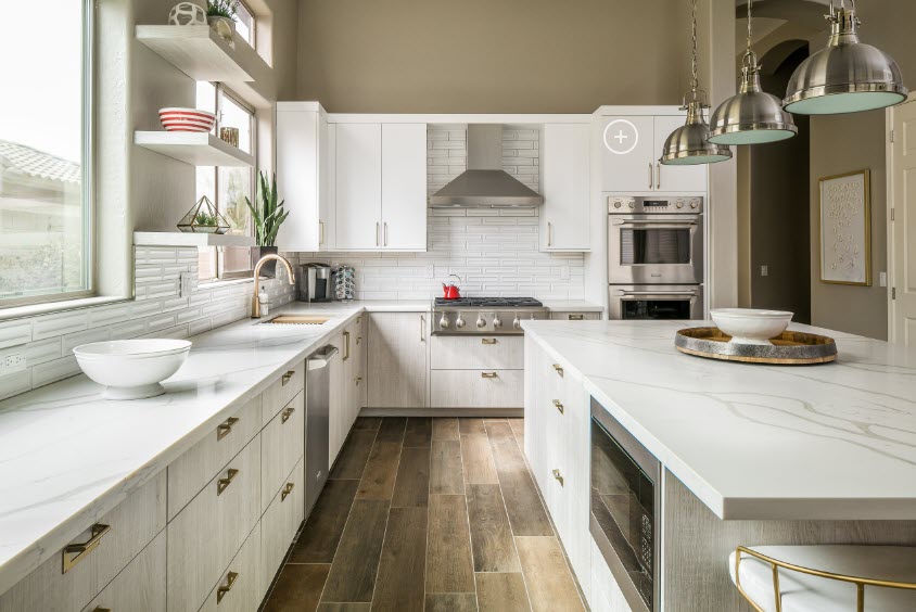 gorgeous white kitchen remodel in pheonix